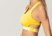 Neon Yellow Sports Bra