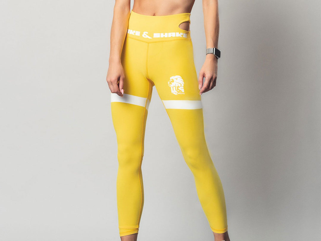 Neon Yellow Leggings Wake Shake Athletics Wake Shake Athletics Maroc
